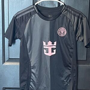 adidas Kids Black and Pink Jersey